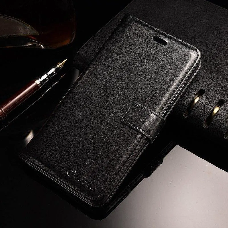 TOMKAS Brieftaschenetui für Huawei P10 Lite, Flip-Lederhülle, Luxus-Business, mit Ständer, Handyhülle für Huawei P10 Lite, Hülle