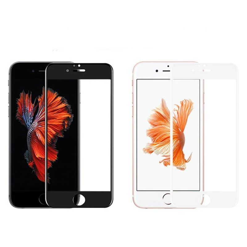 3D Round Curved Edge gehärtetes Glas für iPhone 6 6s Plus Full Cover Premium Displayschutzfolie Schutzhülle
