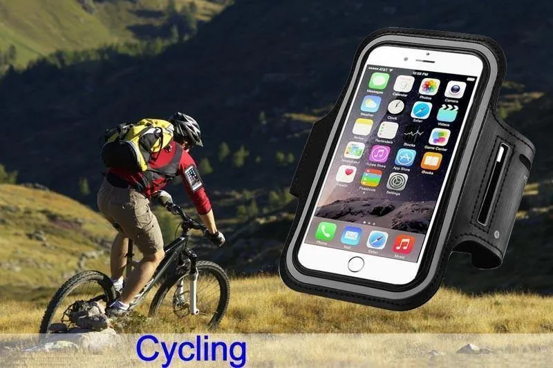 TOMKAS Sporthülle für iPhone 7 6 6s 4.7 Zoll Telefon Wasserdichte Sportarmband-Armband-Gürtelabdeckung Lauf-GYM-Telefontasche