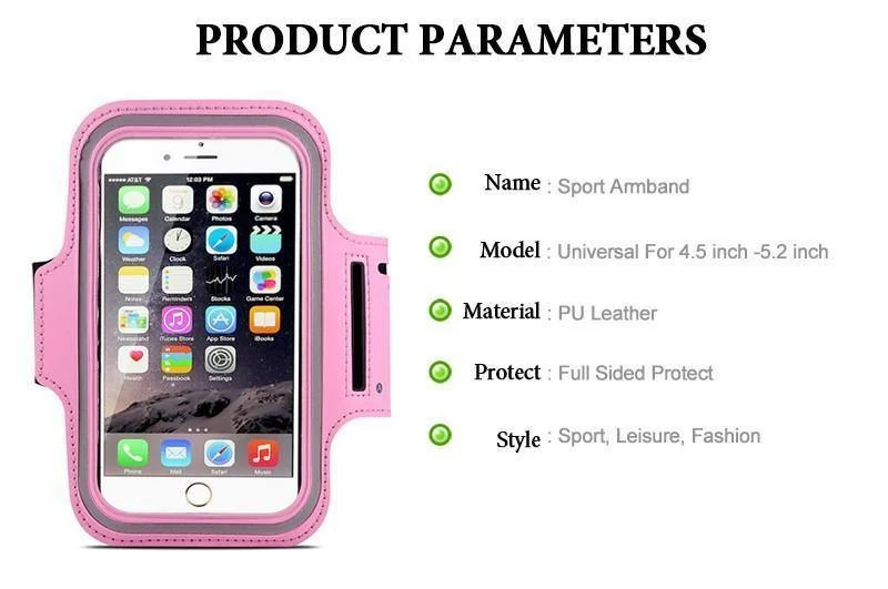 TOMKAS Sporthülle für iPhone 7 6 6s 4.7 Zoll Telefon Wasserdichte Sportarmband-Armband-Gürtelabdeckung Lauf-GYM-Telefontasche