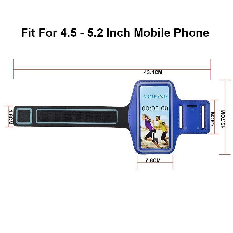TOMKAS Sporthülle für iPhone 7 6 6s 4.7 Zoll Telefon Wasserdichte Sportarmband-Armband-Gürtelabdeckung Lauf-GYM-Telefontasche
