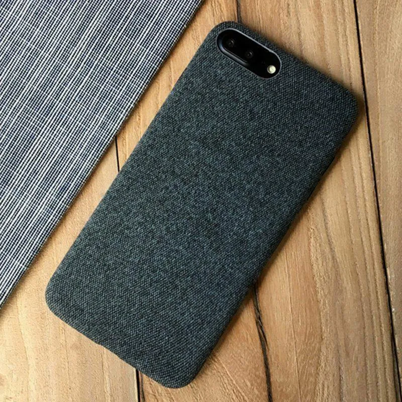 TOMKAS Leinen Weichen Stoff Fall Für iPhone X 6 7 8 Fällen Luxus Abdeckung Baumwolle Coque Telefon Fall Für iPhone 6S 7 8 Plus Zurück Abdeckung