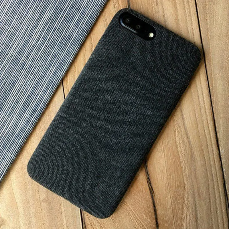 TOMKAS Leinen Weichen Stoff Fall Für iPhone X 6 7 8 Fällen Luxus Abdeckung Baumwolle Coque Telefon Fall Für iPhone 6S 7 8 Plus Zurück Abdeckung