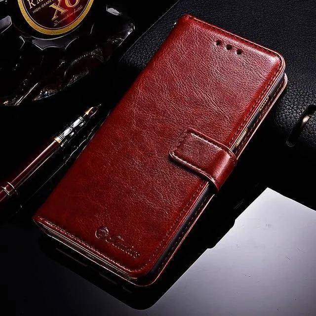 TOMKAS Business Wallet Case für Samsung Galaxy A8 2018 Hüllen Cover Flip 6.0 Zoll Handyhülle für Samsung Galaxy A8 Plus 2018