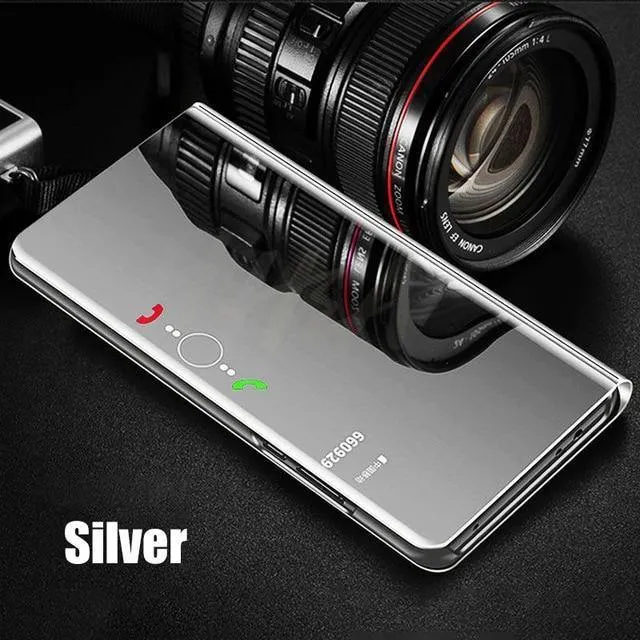 H&A Smart Mirror Flip Stand Handyhülle für Xiaomi Mi 6X 6 8 SE A1 Note 3 Hülle für Redmi 4A Note 4 4X 6 5A 5 Plus Standhülle