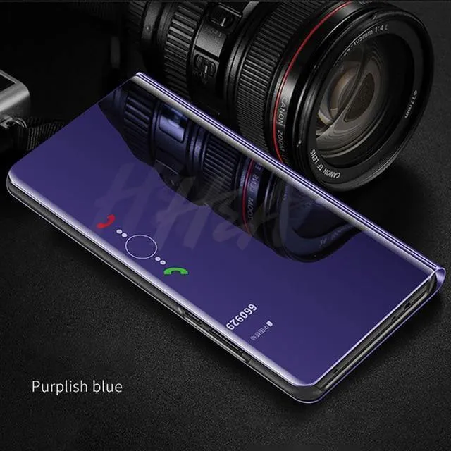 H&A Smart Mirror Flip Stand Handyhülle für Xiaomi Mi 6X 6 8 SE A1 Note 3 Hülle für Redmi 4A Note 4 4X 6 5A 5 Plus Standhülle