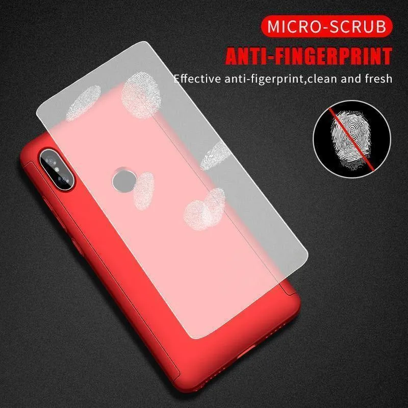 H&A 360 Rundum-Schutzhülle für Xiaomi Redmi 6 6A S2, klopffeste Vollabdeckung für Xiaomi Redmi S2 6 6A Hüllen mit Glasfolie