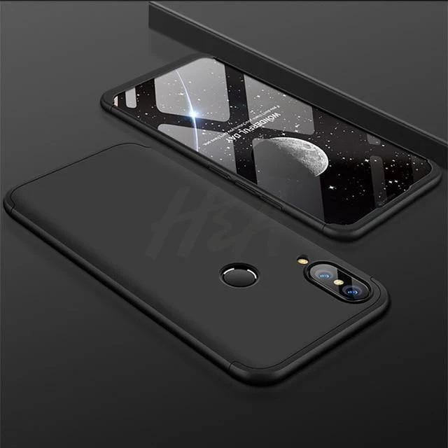 H&A Luxus 360° Volle Abdeckung Matte Handyhülle für Huawei P20 Pro P20 Lite Harte PC Anti-Klopf-Abdeckung für Huawei P20 Hülle