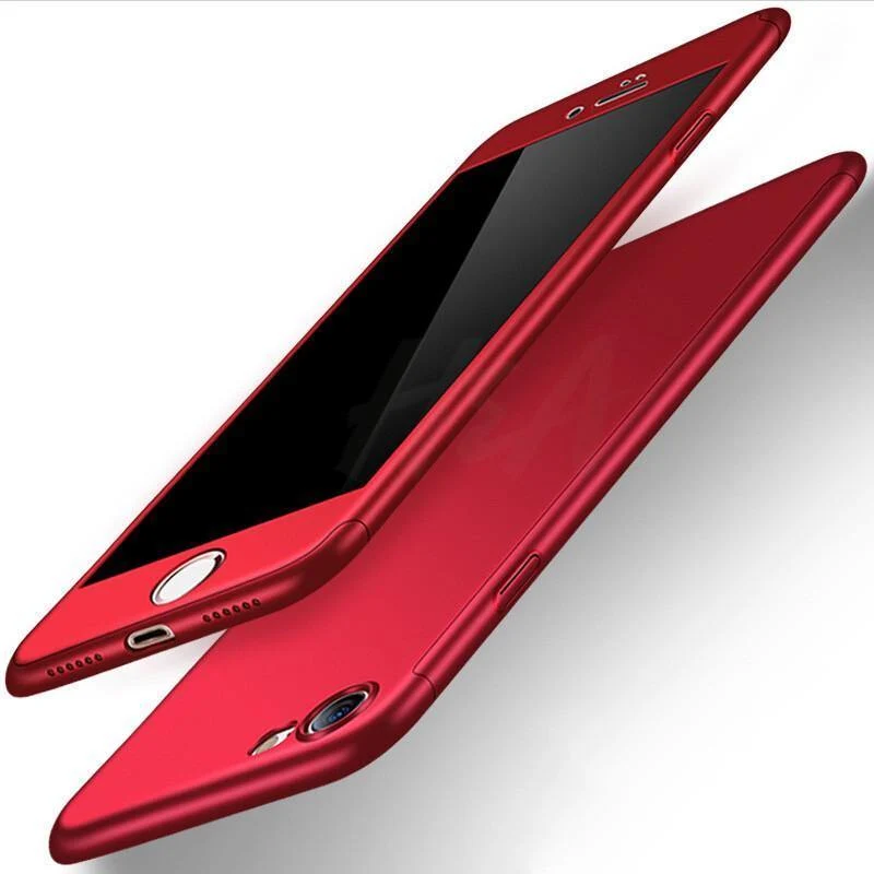 H & A Luxus 360 Volle Abdeckung Telefon Fall auf die Für iPhone 7 8 6 6s Plus X XR XS Max 10 gehärtetem glas Schutzhülle xs max Fall