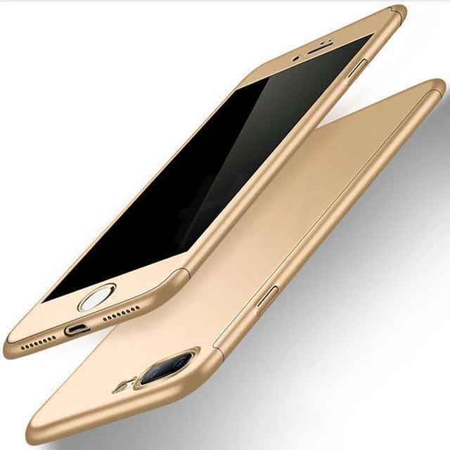 H & A Luxus 360 Volle Abdeckung Telefon Fall auf die Für iPhone 7 8 6 6s Plus X XR XS Max 10 gehärtetem glas Schutzhülle xs max Fall
