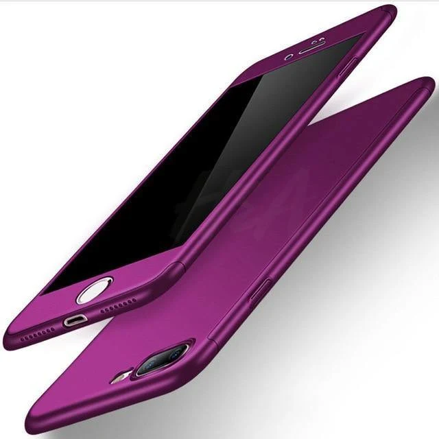 H & A Luxus 360 Volle Abdeckung Telefon Fall auf die Für iPhone 7 8 6 6s Plus X XR XS Max 10 gehärtetem glas Schutzhülle xs max Fall
