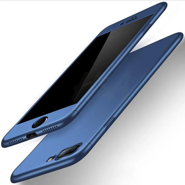 H & A Luxus 360 Volle Abdeckung Telefon Fall auf die Für iPhone 7 8 6 6s Plus X XR XS Max 10 gehärtetem glas Schutzhülle xs max Fall