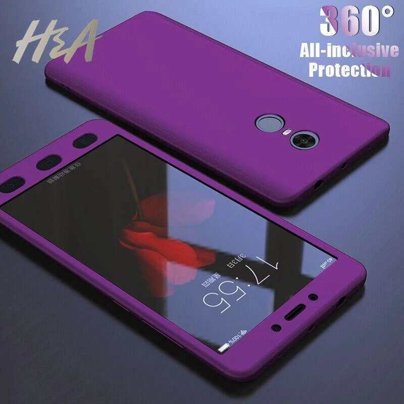H&A Volle Abdeckung Telefon Fall Für Xiaomi Redmi Hinweis 4 4X Stoßfest Schutzhülle Für Redmi Hinweis 4X Globale Version Mit glas
