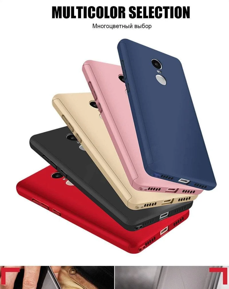 H&A Volle Abdeckung Telefon Fall Für Xiaomi Redmi Hinweis 4 4X Stoßfest Schutzhülle Für Redmi Hinweis 4X Globale Version Mit glas