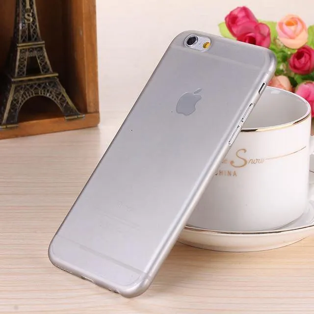 H&A Ultradünne, matte Telefonhülle für iPhone 7 8 6 6s Plus, transparente Hart-PC-Abdeckung für iPhone 8 7 Plus, Schutzhülle