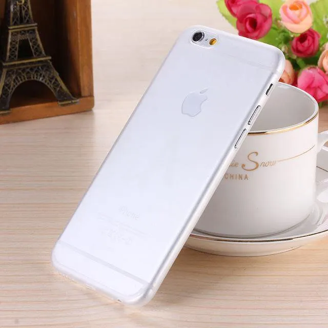 H&A Ultradünne, matte Telefonhülle für iPhone 7 8 6 6s Plus, transparente Hart-PC-Abdeckung für iPhone 8 7 Plus, Schutzhülle