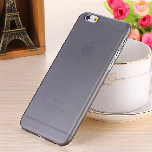 H&A Ultradünne, matte Telefonhülle für iPhone 7 8 6 6s Plus, transparente Hart-PC-Abdeckung für iPhone 8 7 Plus, Schutzhülle
