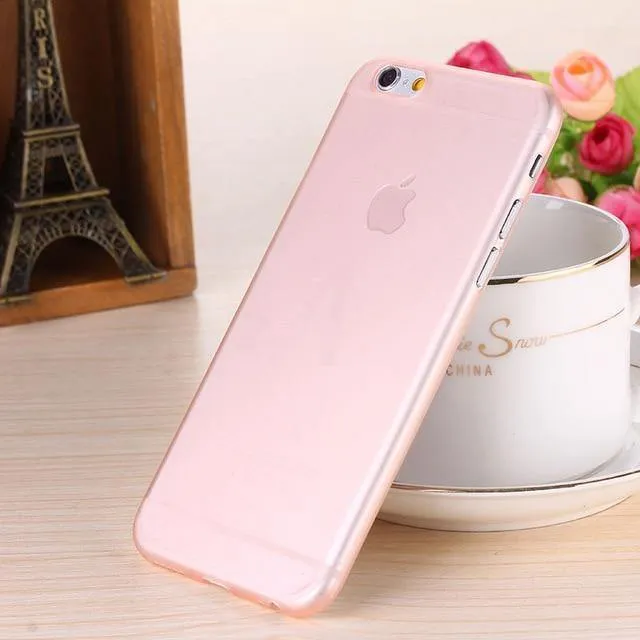 H&A Ultradünne, matte Telefonhülle für iPhone 7 8 6 6s Plus, transparente Hart-PC-Abdeckung für iPhone 8 7 Plus, Schutzhülle