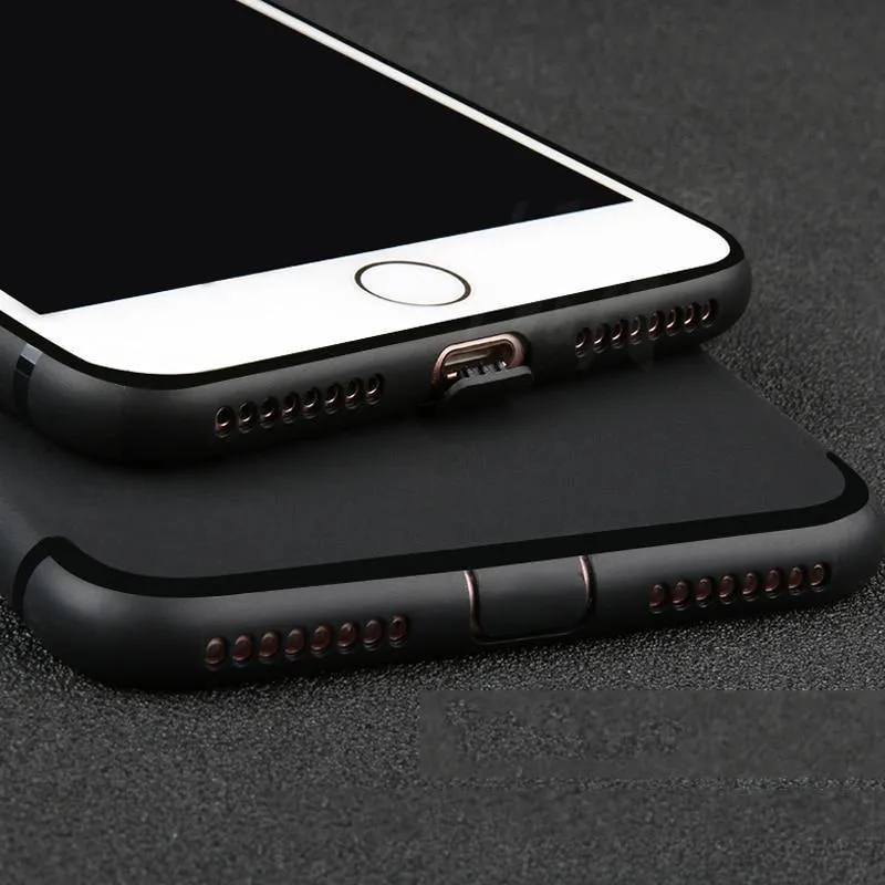 H&A Luxus-Rückseite, matte, weiche Silikonhülle für iPhone 6 Hüllen 6s Plus 5 5s SE 7 7 Hülle, vollständige Abdeckung für iPhone 7 7 Plus Handyhüllen