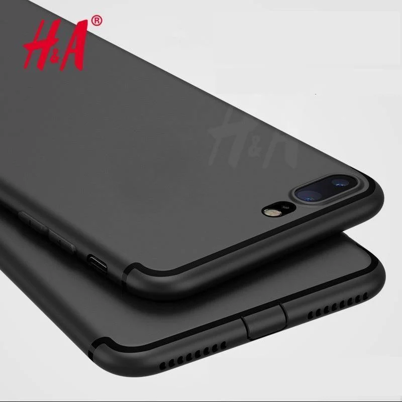 H&A Luxus-Rückseite, matte, weiche Silikonhülle für iPhone 6 Hüllen 6s Plus 5 5s SE 7 7 Hülle, vollständige Abdeckung für iPhone 7 7 Plus Handyhüllen
