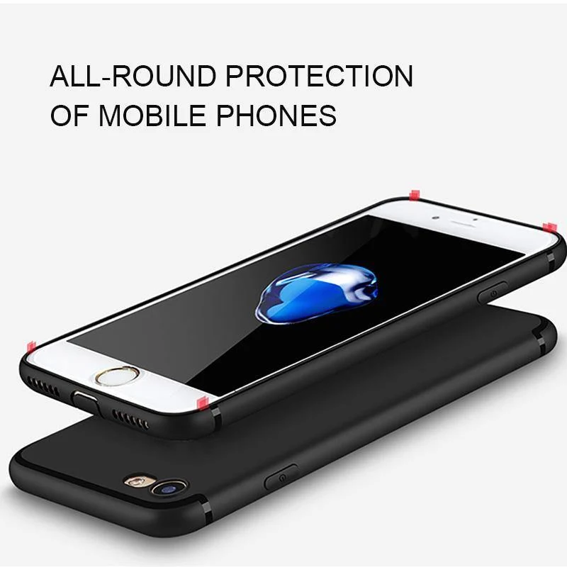H&A Luxus-Rückseite, matte, weiche Silikonhülle für iPhone 6 Hüllen 6s Plus 5 5s SE 7 7 Hülle, vollständige Abdeckung für iPhone 7 7 Plus Handyhüllen
