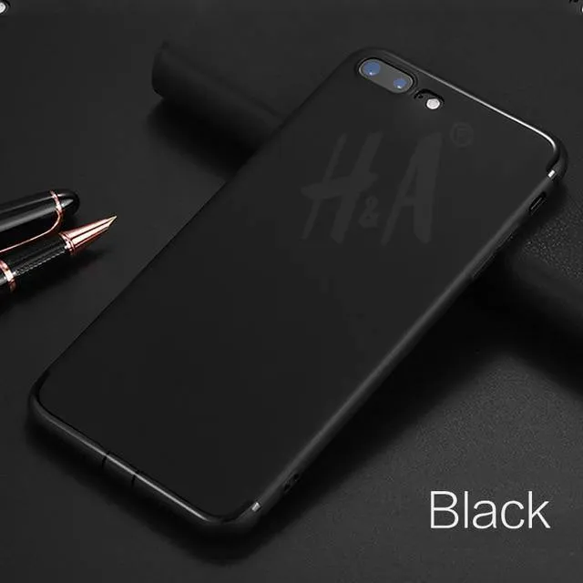 H&A Luxus-Rückseite, matte, weiche Silikonhülle für iPhone 6 Hüllen 6s Plus 5 5s SE 7 7 Hülle, vollständige Abdeckung für iPhone 7 7 Plus Handyhüllen