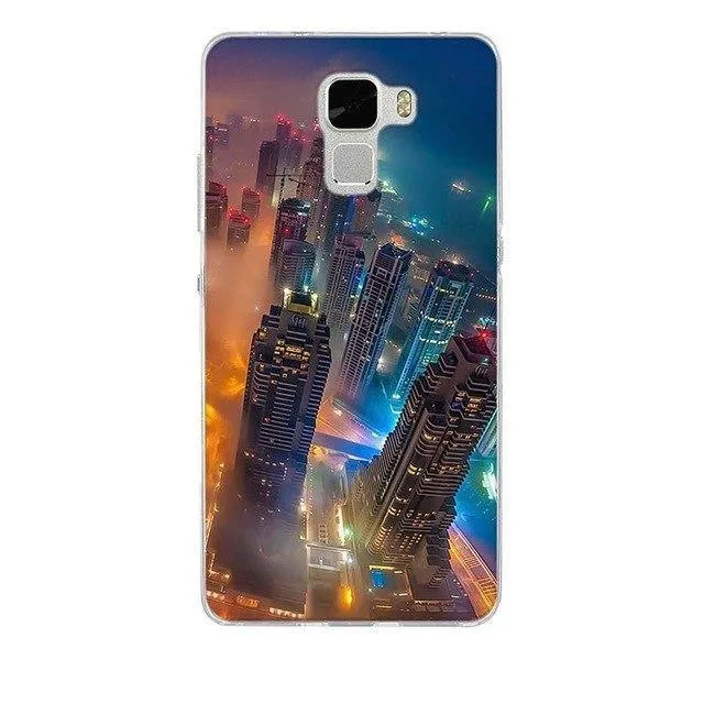 Huawei Honor 7 Case Cover Printed Soft Back Cover For Huawei Honor 7 Case Silicone Capa Coque for huawei Honor 7 Cover Capa
