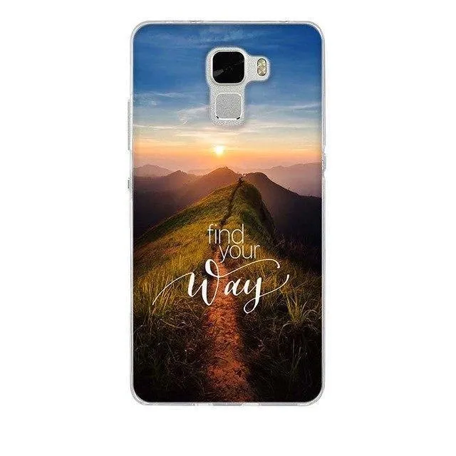 Huawei Honor 7 Case Cover Printed Soft Back Cover For Huawei Honor 7 Case Silicone Capa Coque for huawei Honor 7 Cover Capa
