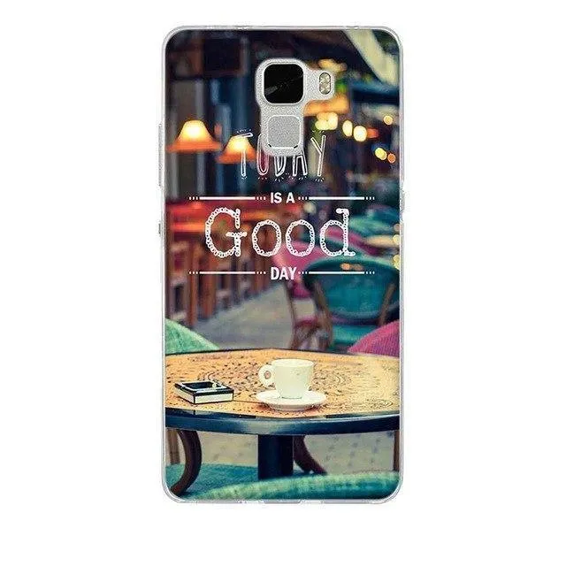Huawei Honor 7 Case Cover Printed Soft Back Cover For Huawei Honor 7 Case Silicone Capa Coque for huawei Honor 7 Cover Capa