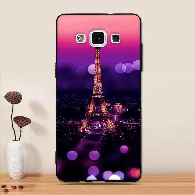 For Samsung Galaxy A5 2015 Case Silicone Black 3D Cartoon Back Cover For Samsung Galaxy A5 2015 A500 Phone Case Funda Coque Capa