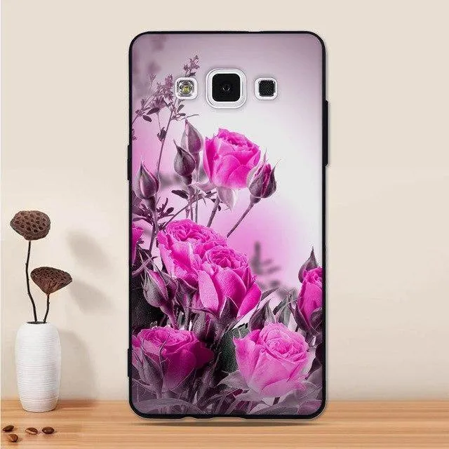 For Samsung Galaxy A5 2015 Case Silicone Black 3D Cartoon Back Cover For Samsung Galaxy A5 2015 A500 Phone Case Funda Coque Capa