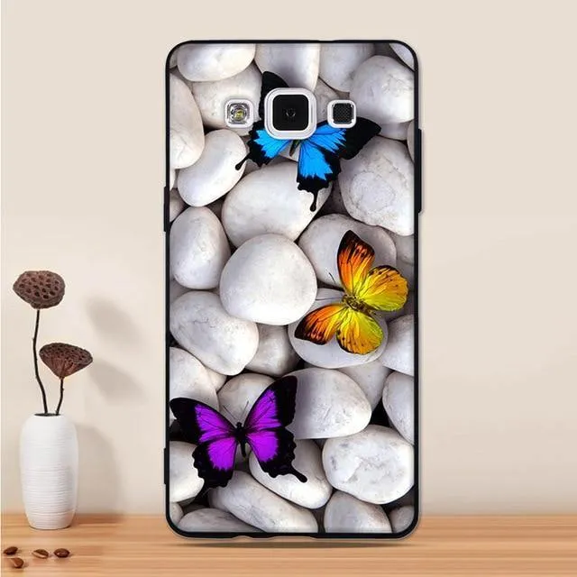 For Samsung Galaxy A5 2015 Case Silicone Black 3D Cartoon Back Cover For Samsung Galaxy A5 2015 A500 Phone Case Funda Coque Capa