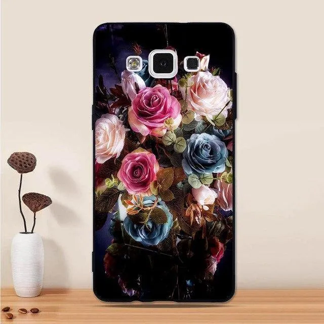 For Samsung Galaxy A5 2015 Case Silicone Black 3D Cartoon Back Cover For Samsung Galaxy A5 2015 A500 Phone Case Funda Coque Capa
