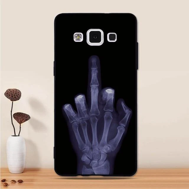 For Samsung Galaxy A5 2015 Case Silicone Black 3D Cartoon Back Cover For Samsung Galaxy A5 2015 A500 Phone Case Funda Coque Capa