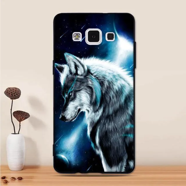 For Samsung Galaxy A5 2015 Case Silicone Black 3D Cartoon Back Cover For Samsung Galaxy A5 2015 A500 Phone Case Funda Coque Capa