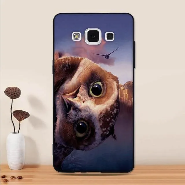 For Samsung Galaxy A5 2015 Case Silicone Black 3D Cartoon Back Cover For Samsung Galaxy A5 2015 A500 Phone Case Funda Coque Capa