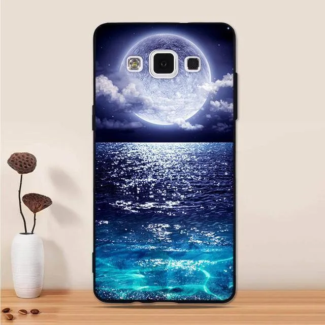 For Samsung Galaxy A5 2015 Case Silicone Black 3D Cartoon Back Cover For Samsung Galaxy A5 2015 A500 Phone Case Funda Coque Capa