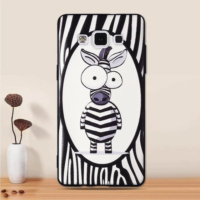 For Samsung Galaxy A5 2015 Case Silicone Black 3D Cartoon Back Cover For Samsung Galaxy A5 2015 A500 Phone Case Funda Coque Capa