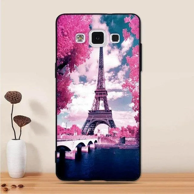 For Samsung Galaxy A5 2015 Case Silicone Black 3D Cartoon Back Cover For Samsung Galaxy A5 2015 A500 Phone Case Funda Coque Capa