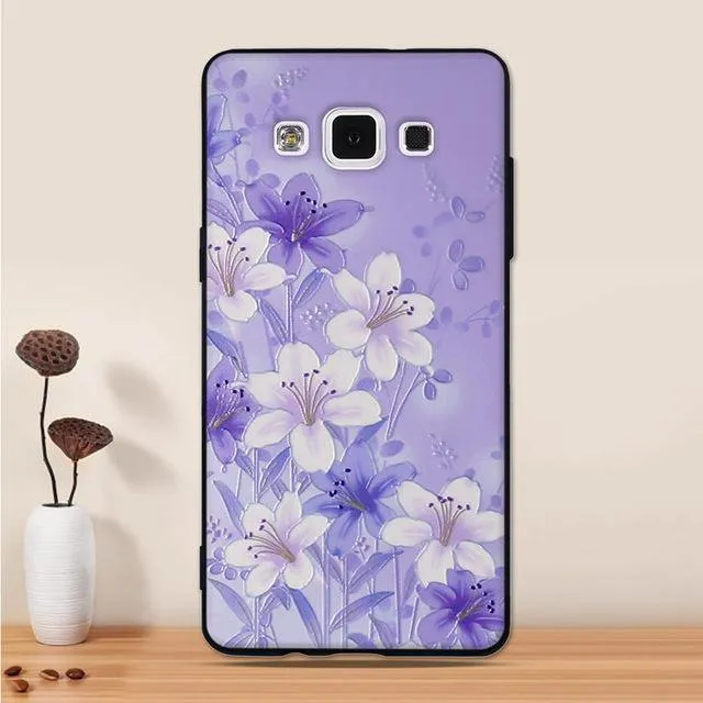 For Samsung Galaxy A5 2015 Case Silicone Black 3D Cartoon Back Cover For Samsung Galaxy A5 2015 A500 Phone Case Funda Coque Capa