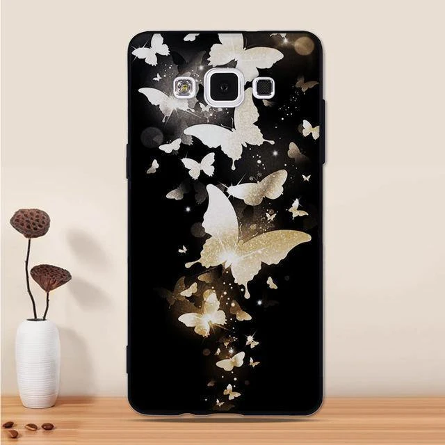 For Samsung Galaxy A5 2015 Case Silicone Black 3D Cartoon Back Cover For Samsung Galaxy A5 2015 A500 Phone Case Funda Coque Capa