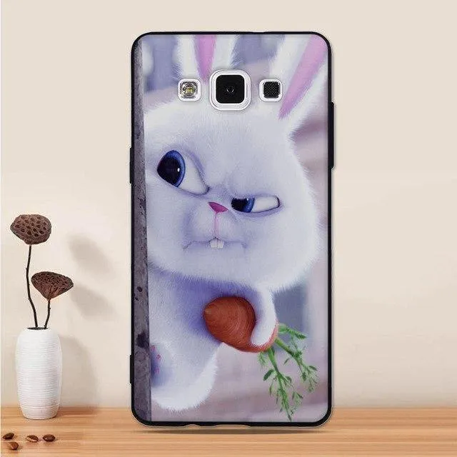 For Samsung Galaxy A5 2015 Case Silicone Black 3D Cartoon Back Cover For Samsung Galaxy A5 2015 A500 Phone Case Funda Coque Capa