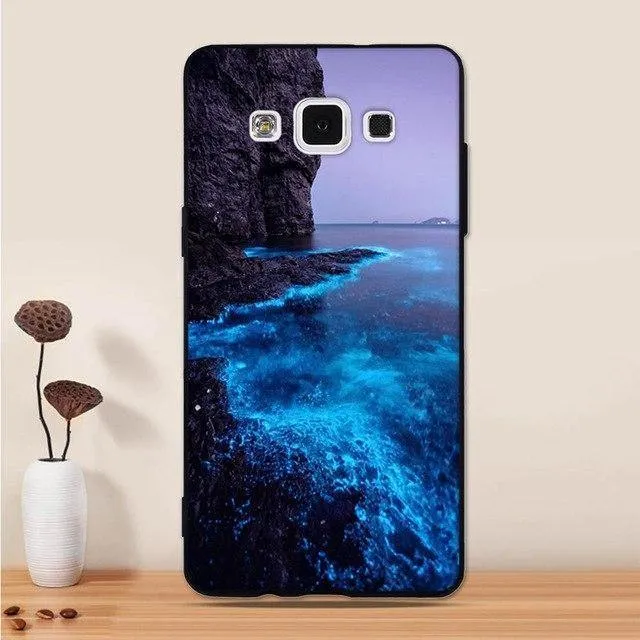 For Samsung Galaxy A5 2015 Case Silicone Black 3D Cartoon Back Cover For Samsung Galaxy A5 2015 A500 Phone Case Funda Coque Capa