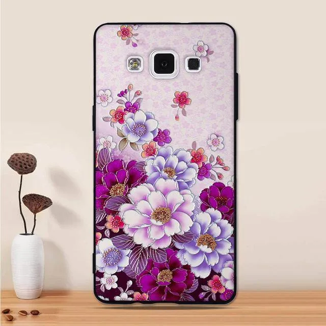 For Samsung Galaxy A5 2015 Case Silicone Black 3D Cartoon Back Cover For Samsung Galaxy A5 2015 A500 Phone Case Funda Coque Capa