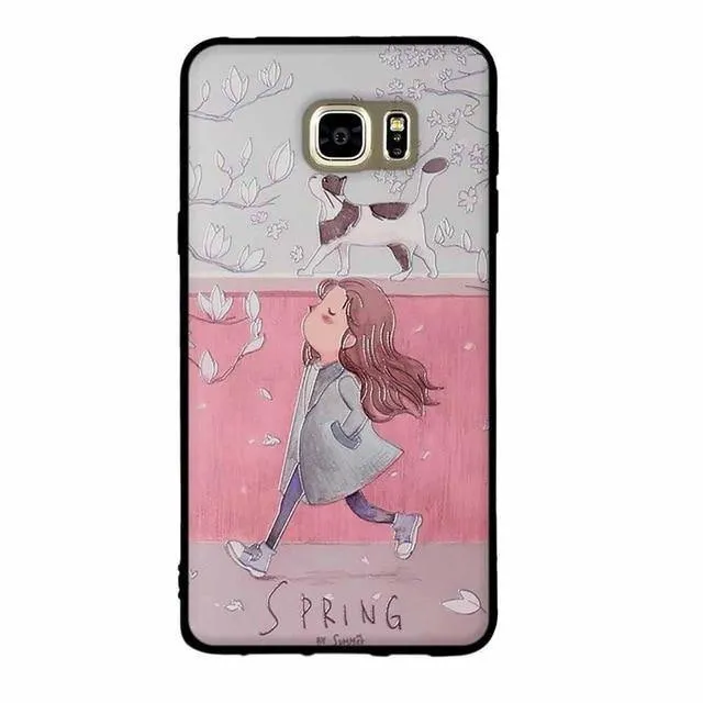 Case For Samsung Galaxy Note 5 Case Silicone Back Cover For Samsung Galaxy Note5 N920A N920G N920G/DS N920T N920I Cover 3D Coque