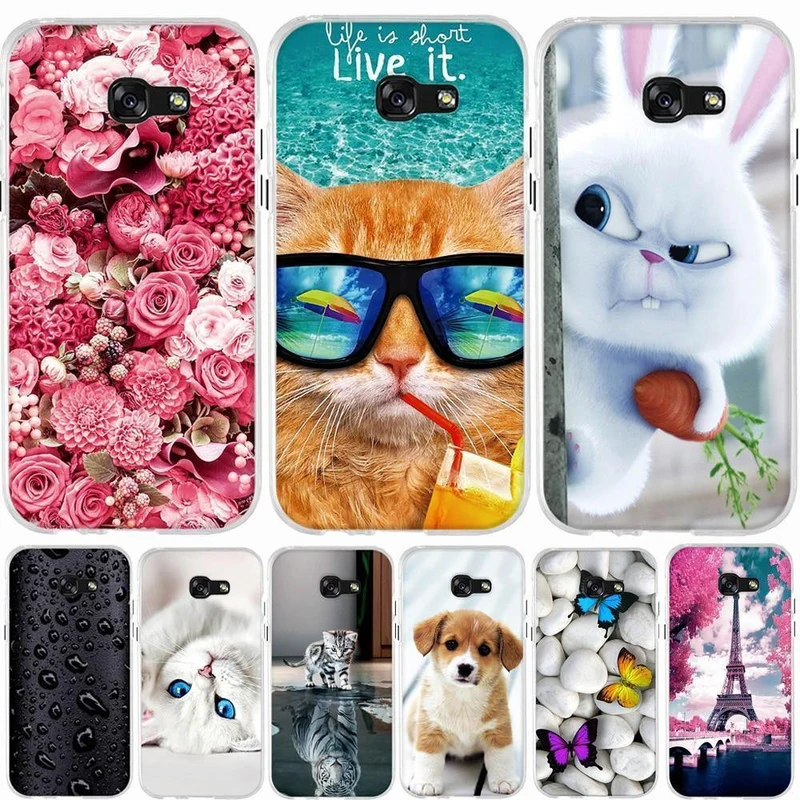 Case For Samsung Galaxy A5 2017 Case 5.2" Silicone Case For Samsung Galaxy A5 2017 A520F Cover Soft TPU Cover For Samsung a5 bag