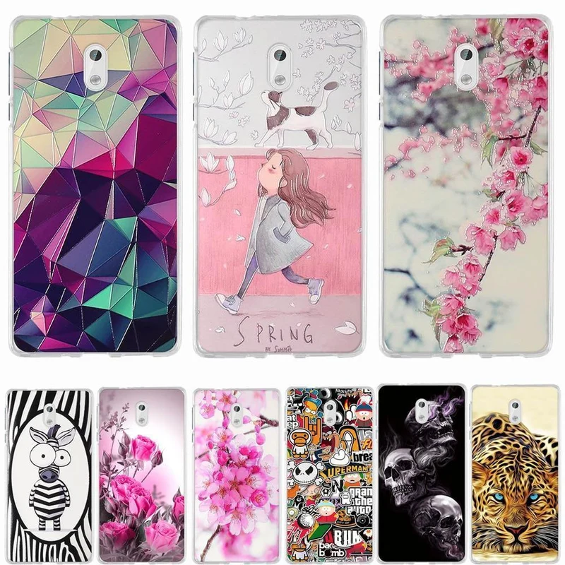 Silicone Cover For Nokia 3 Case Cover Coque For 3D Relief Drawing Soft TPU Coque For Nokia 3 Cover 5.0 Inches Mobile Phone Bag