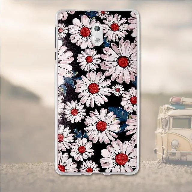 Silicone Cover For Nokia 3 Case Cover Coque For 3D Relief Drawing Soft TPU Coque For Nokia 3 Cover 5.0 Inches Mobile Phone Bag