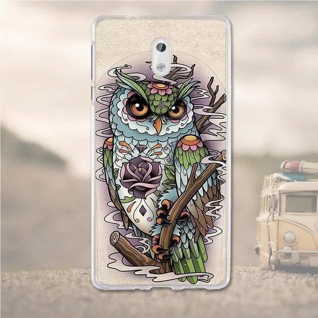 Silicone Cover For Nokia 3 Case Cover Coque For 3D Relief Drawing Soft TPU Coque For Nokia 3 Cover 5.0 Inches Mobile Phone Bag