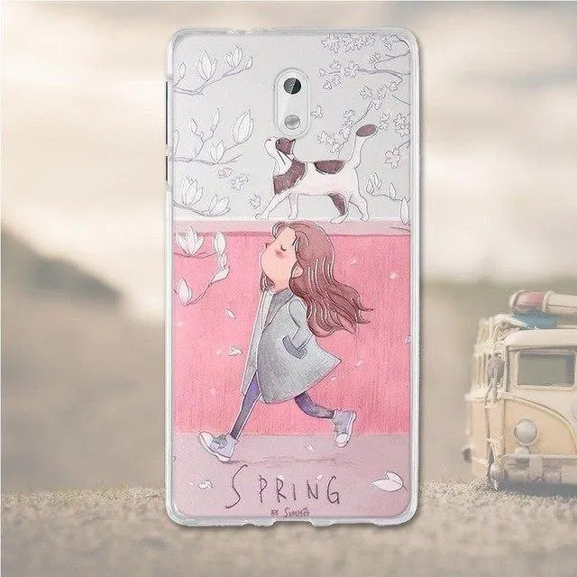 Silicone Cover For Nokia 3 Case Cover Coque For 3D Relief Drawing Soft TPU Coque For Nokia 3 Cover 5.0 Inches Mobile Phone Bag